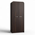Wooden storage cabinet with double doors in dark brown 60 x 40 x 180cm